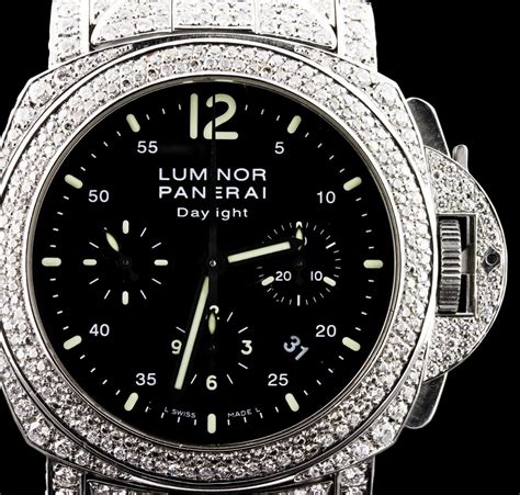 panerai diamond black|Panerai luminor watch price.